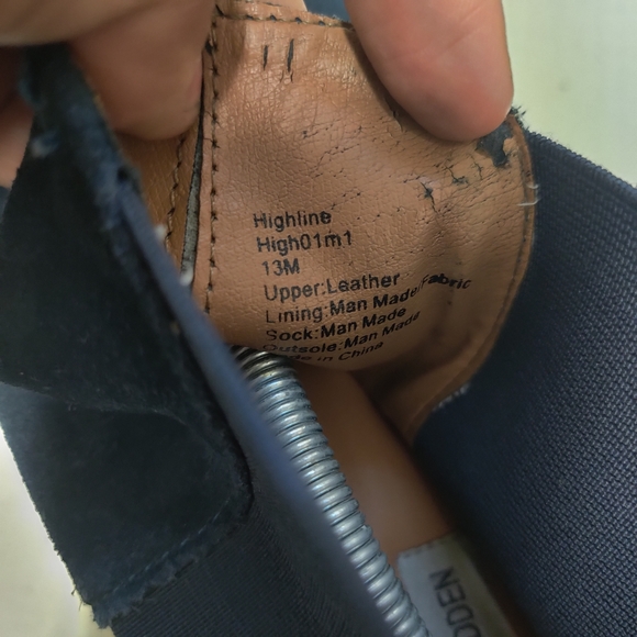 Steve Madden Chelsea boots sz 13 suede blue - Picture 6 of 7